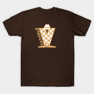 Madness HD Checkerboard Brown & White T-Shirt